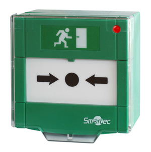 ST-ER115SL-GN: кнопка для разблокировки замков дверей системы контроля доступа на путях эвакуации